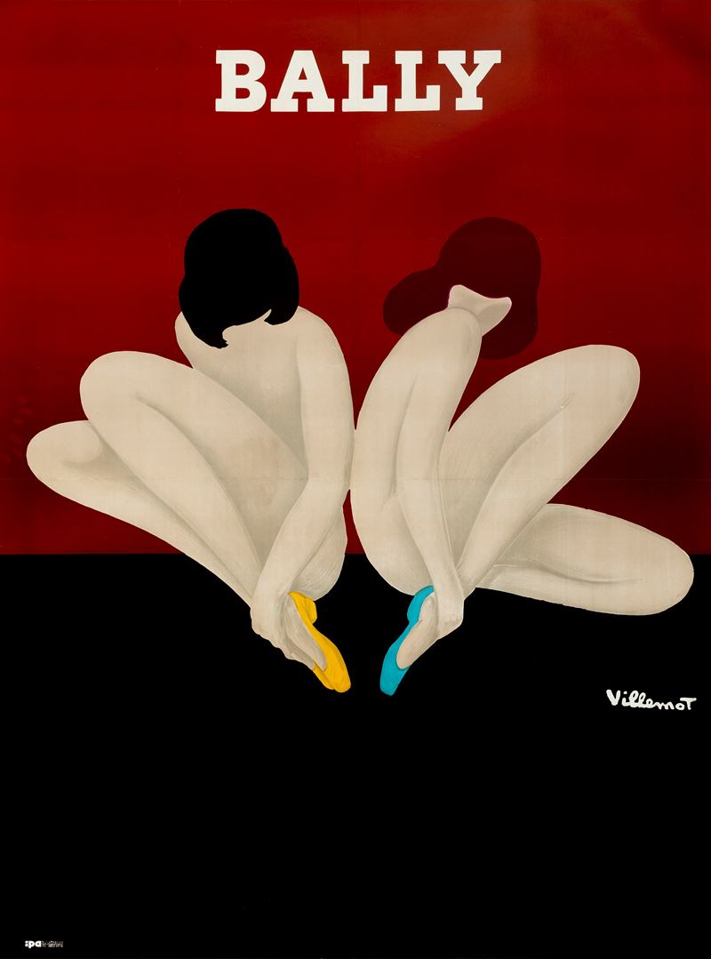 Bernard Villemot : Bally  - Auction Vintage Posters and Collectible - Cambi Casa d'Aste