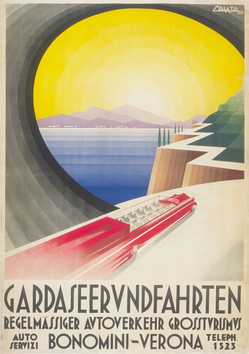 Arduino Colato : Gardaseerundfahrten - Circuito del Garda  - Asta Manifesti d'Epoca e Collectible - Cambi Casa d'Aste