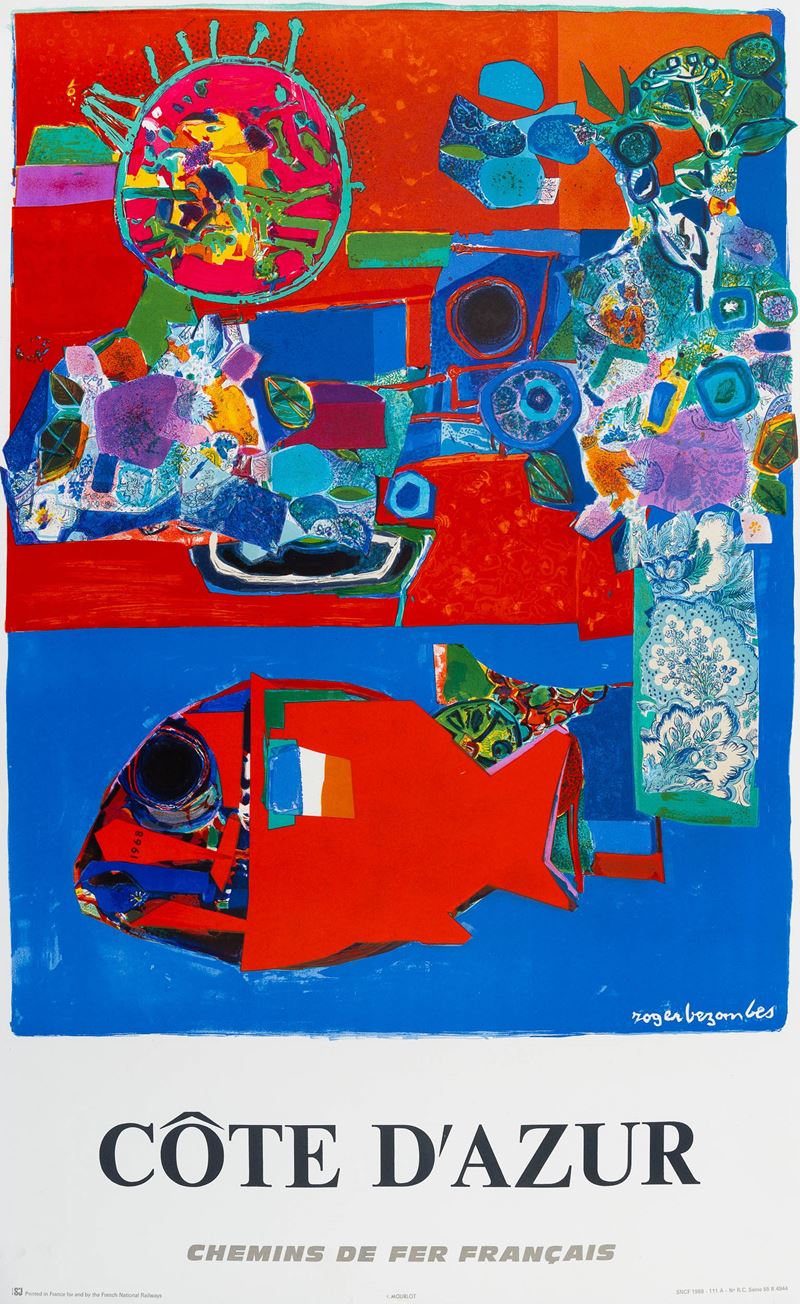 Roger Bezombes : Côte d’Azur  - Auction Vintage Posters and Collectible - Cambi Casa d'Aste