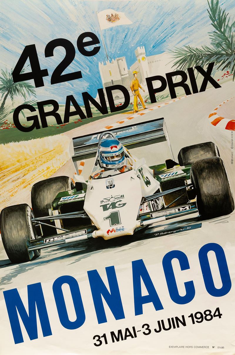 Pierre Berenguier : Grand Prix Monaco 84  - Asta Manifesti e Collectible - Cambi Casa d'Aste