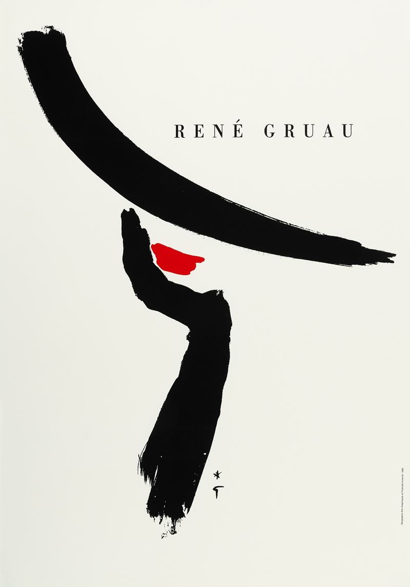 Renato &quot;Ren&#232; Gruau&quot; Zavagli : René Gruau  - Asta Manifesti e Collectible - Cambi Casa d'Aste