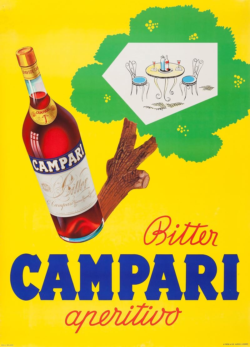 Rolli : Bitter Campari Aperitivo  - Auction Vintage Posters and Collectible - Cambi Casa d'Aste
