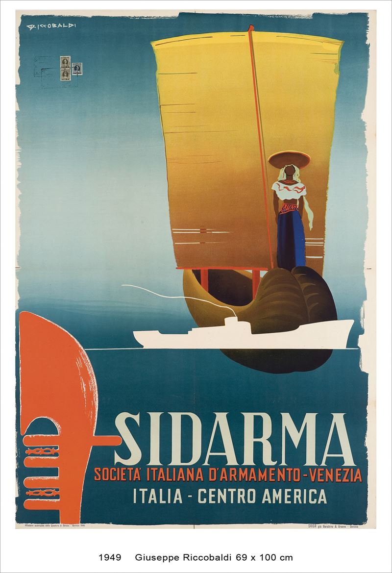 Giuseppe Riccobaldi : Sidarma, Venezia  - Auction Vintage Posters and Collectible - Cambi Casa d'Aste
