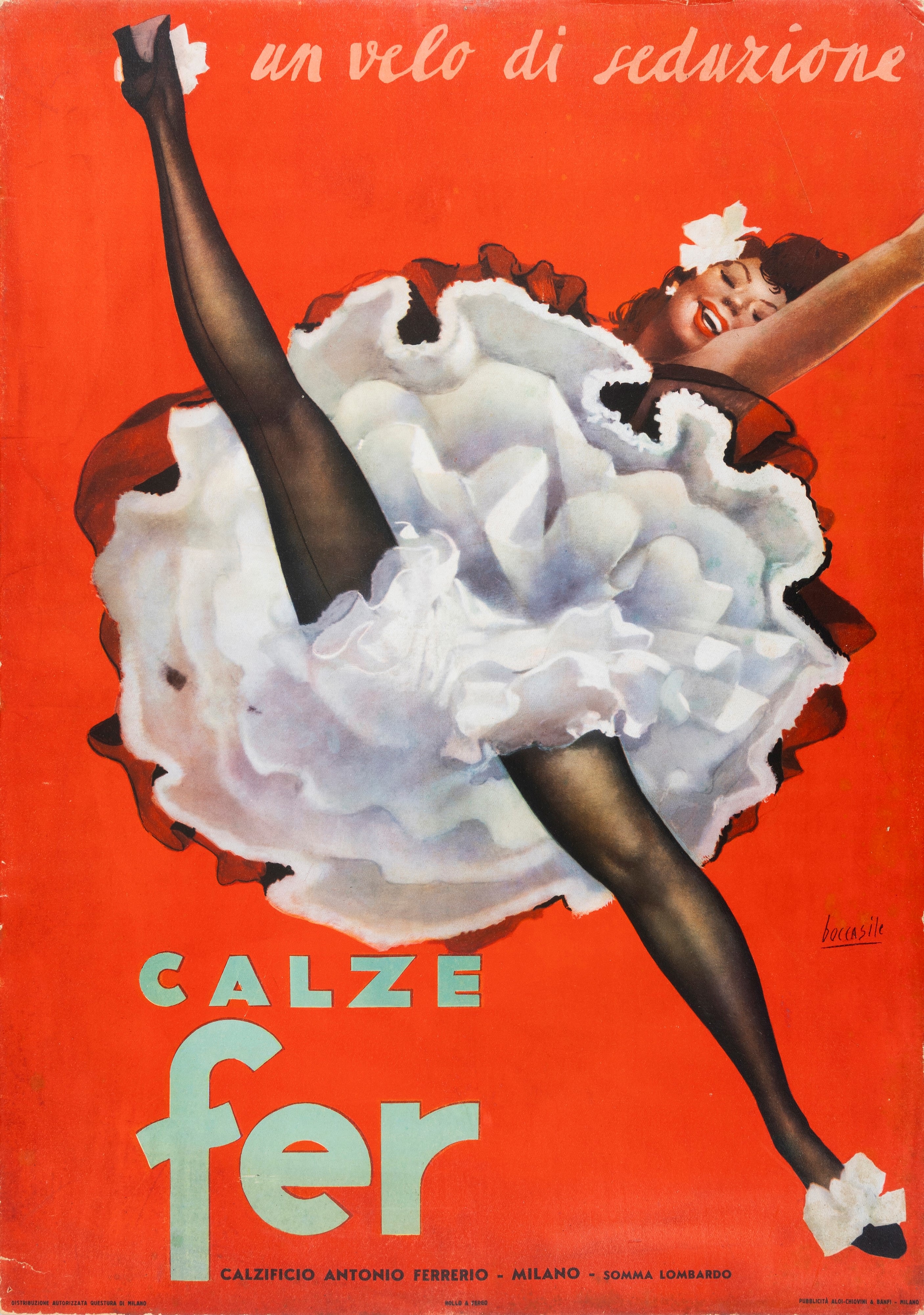 Gino Boccasile - Calze Fer – Calzificio Antonio Ferrerio