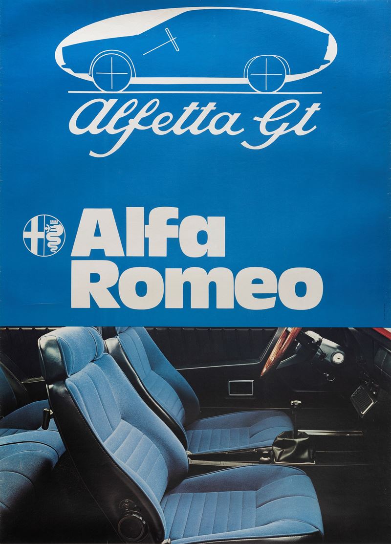 Anonimo : Alfetta GT, Alfa Romeo - Milano  - Auction Vintage Posters and Collectible - Cambi Casa d'Aste