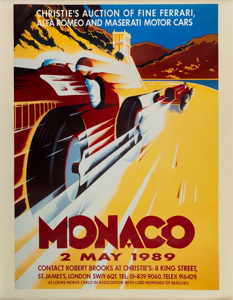 Anonimo : Monaco, 1989  - Asta Manifesti e Collectible - Cambi Casa d'Aste