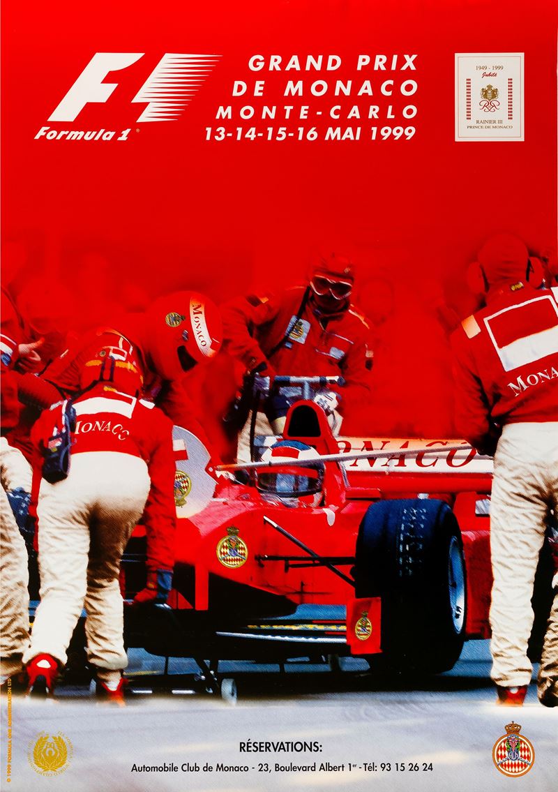 Anonimo : Formula 1 Grand Prix De Monaco Monte-Carlo  - Asta Manifesti e Collectible - Cambi Casa d'Aste