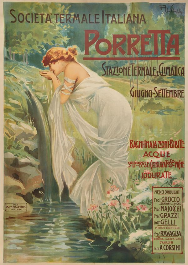 Aleardo Villa - Società Termale Italiana - Porretta Terme