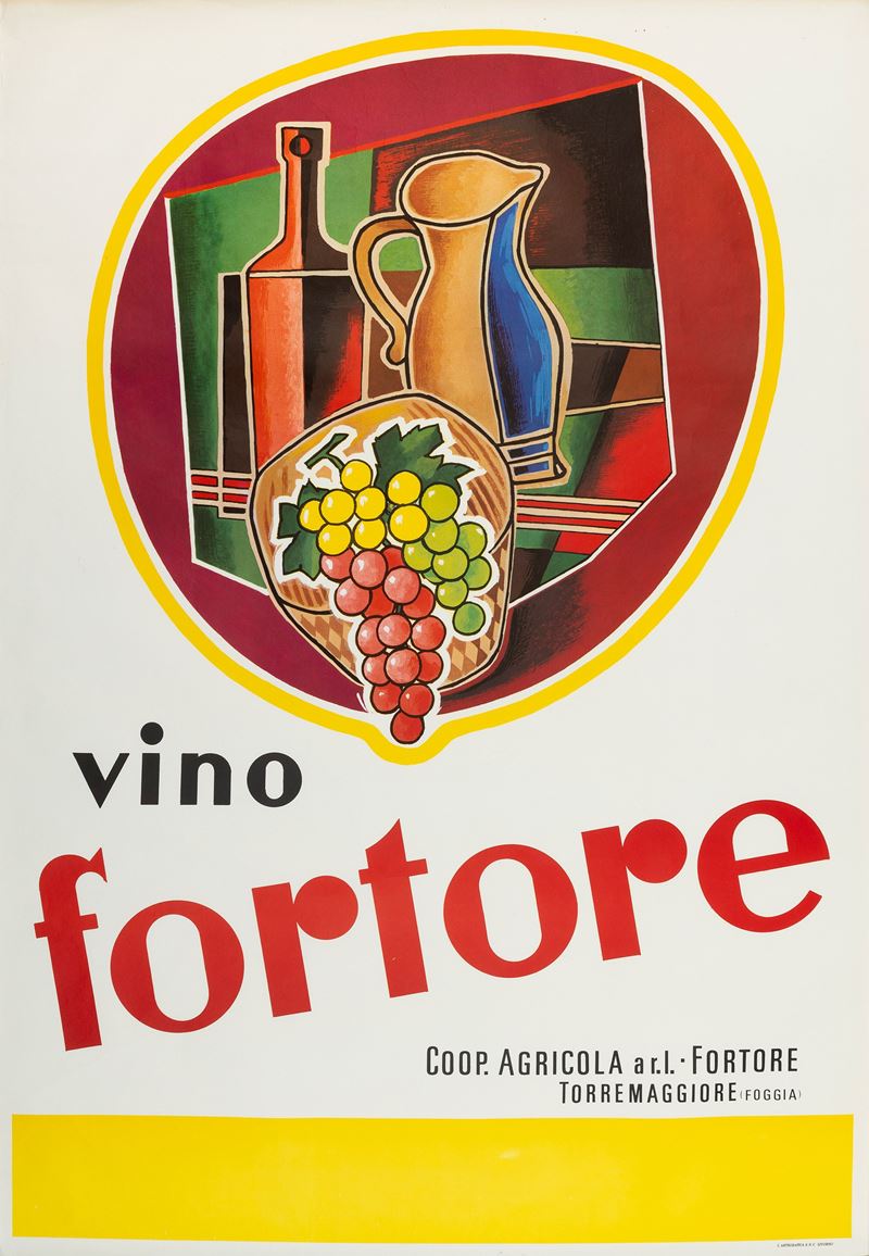 Silvano Campeggi : Vino Fortore  - Asta Manifesti e Collectible - Cambi Casa d'Aste