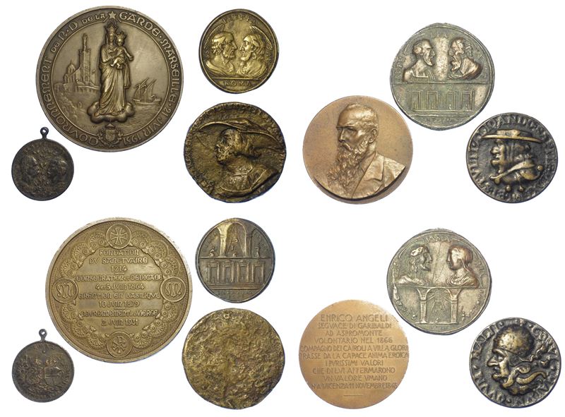VARIE. Lotto di sette medaglie.  - Auction Numismatics - Medals and popes - II - Cambi Casa d'Aste