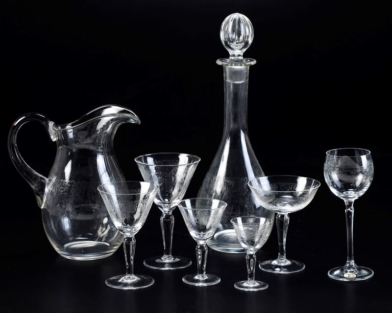 Servizio incompleto di calici  - Asta Antiquariato - Cambi Casa d'Aste