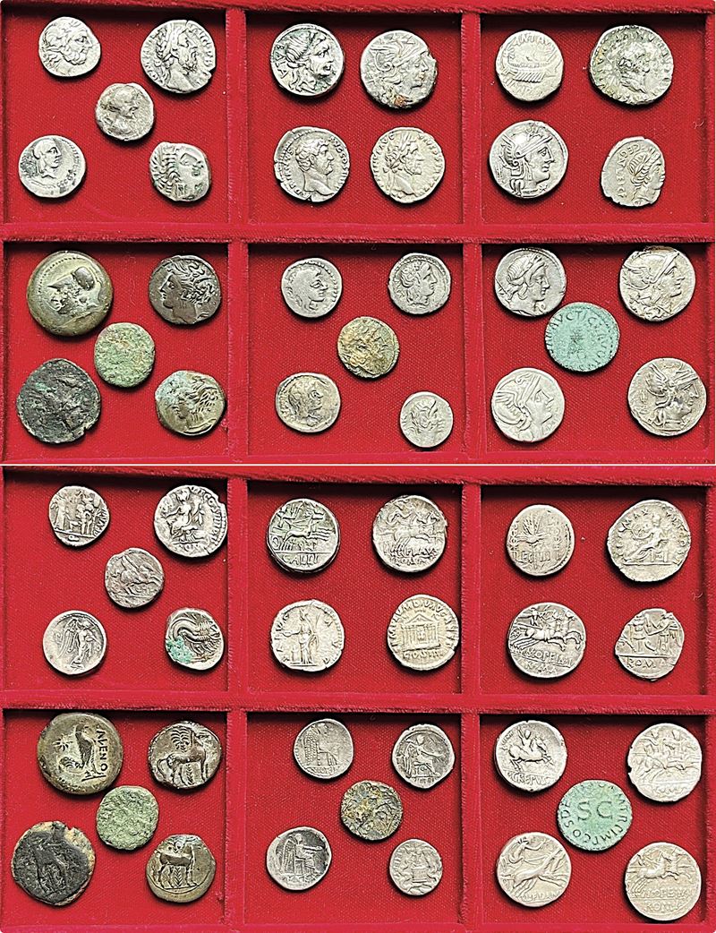 REPUBBLICA E IMPERO ROMANO. Lotto di 28 monete.  - Auction Numismatics - I - Cambi Casa d'Aste