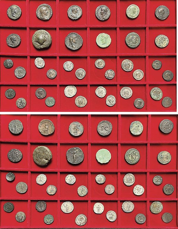 IMPERO ROMANO E VARIE. Lotto di 36 monete.