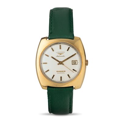 Admiral Tonneau ref. 2307 1 in oro giallo 18k con quadrante argenté