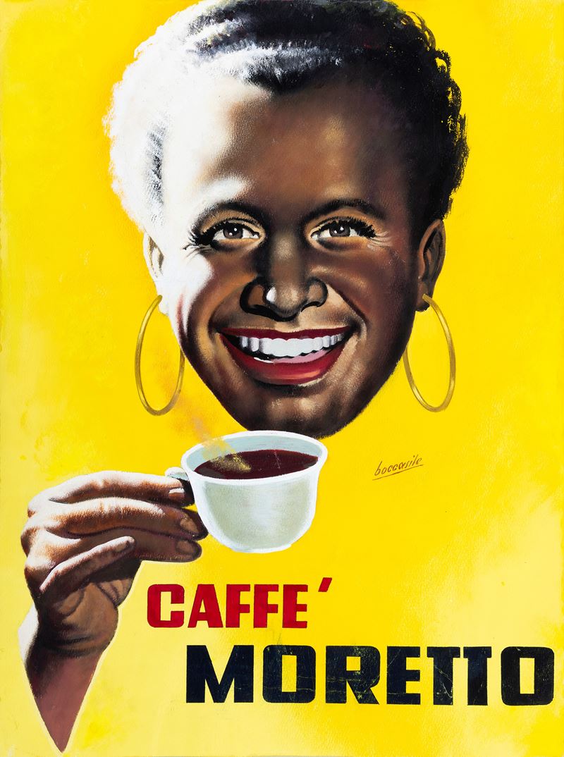 Gino Boccasile : Caffè Moretto  - Auction Vintage Posters and Collectible - Cambi Casa d'Aste