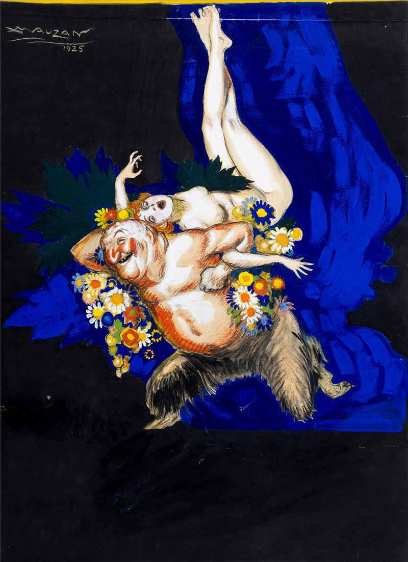 Achille Luciano Mauzan : Amadriade  - Auction Vintage Posters and Collectible - Cambi Casa d'Aste