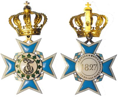 Germania - Baviera. Ordine della Regina 1827-1918. Insegna Dell’ordine Bavarese di Teresa.