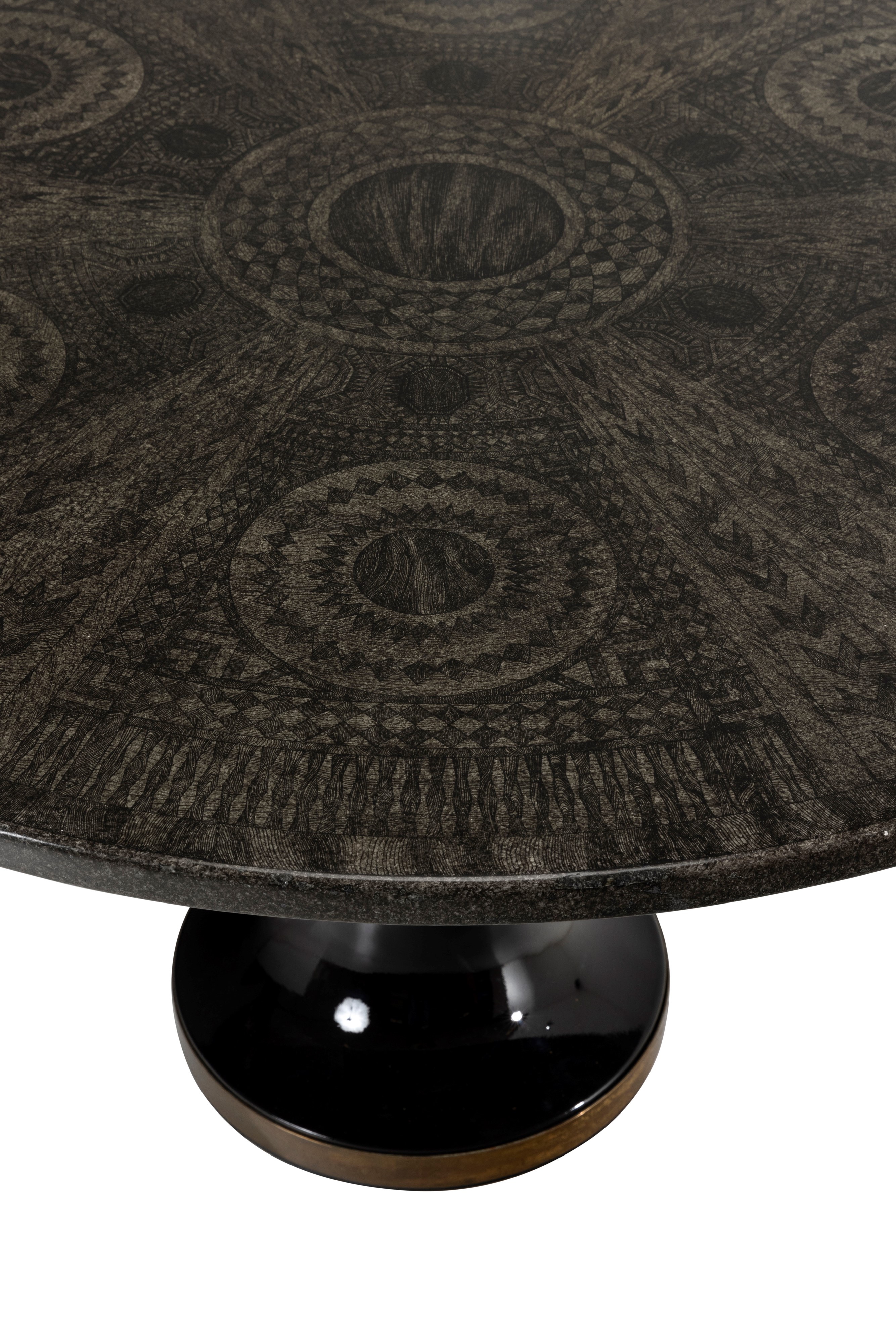 Piero Fornasetti - Tavolo Mod. Geometrico Bruno.