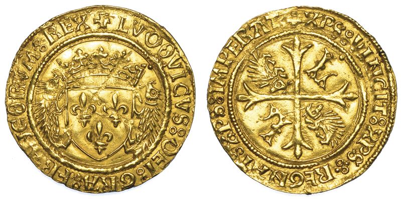 FRANCIA. LOUIS XII, 1498-1514. Scudo d’oro del porcospino.  - Auction Numismatics - I - Cambi Casa d'Aste