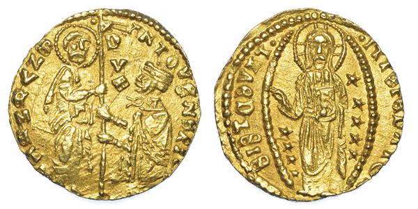 VENEZIA. ANTONIO VENIER (62° DOGE: 1382-1400). Ducato di imitazione coniato a Chios.