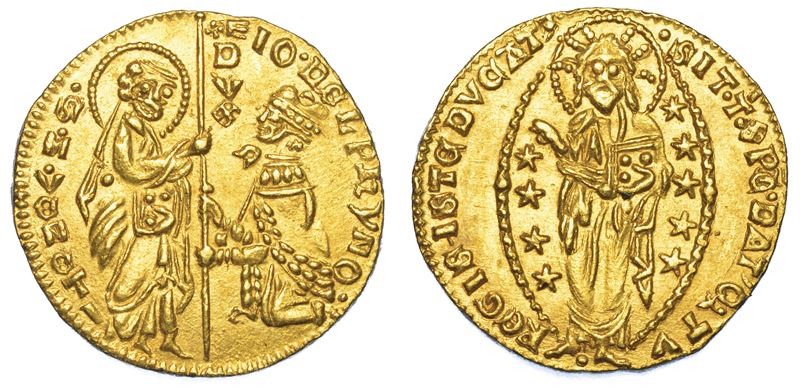 VENEZIA. GIOVANNI DOLFIN (57° doge: 1356-1361). Ducato.  - Asta Numismatica - I - Cambi Casa d'Aste