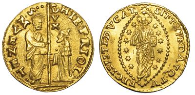 Venezia. Gerolamo Priuli (83° Doge: 1559-1567). Zecchino.