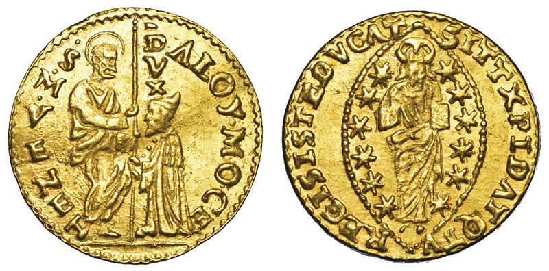 VENEZIA. ALVISE I MOCENIGO (85° doge: 1570-1577). Zecchino.  - Asta Numismatica - I - Cambi Casa d'Aste