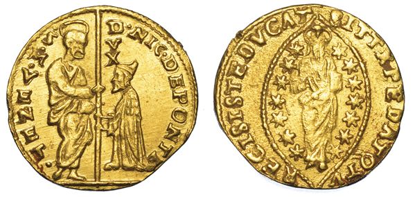 VENEZIA. NICOLÒ DA PONTE (87° doge: 1578-1585). Zecchino.