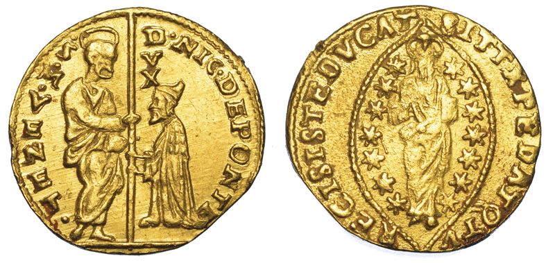 VENEZIA. NICOLÒ DA PONTE (87° doge: 1578-1585). Zecchino.  - Asta Numismatica - I - Cambi Casa d'Aste