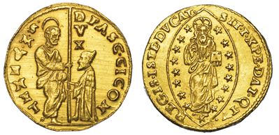 Venezia. Pasquale Cicogna (88° Doge: 1585-1595). Zecchino.
