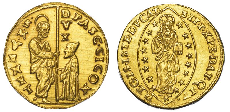 VENEZIA. PASQUALE CICOGNA (88° doge: 1585-1595). Zecchino.  - Asta Numismatica - I - Cambi Casa d'Aste