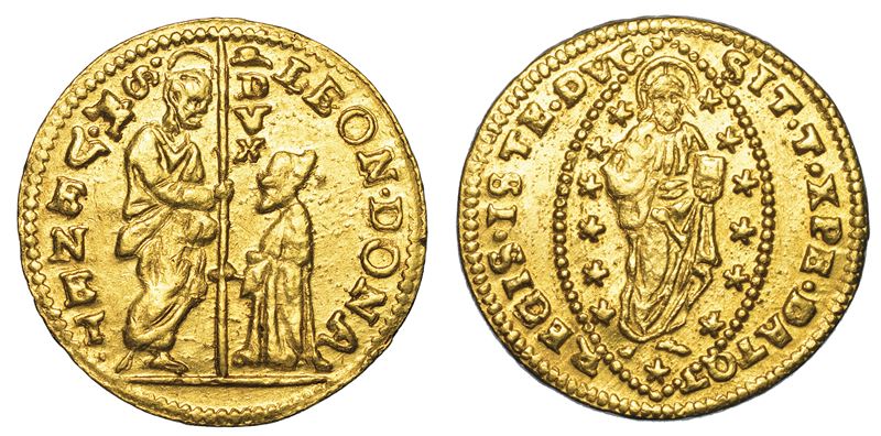 VENEZIA. LEONARDO DONÀ (90° doge: 1606-1612). Zecchino.  - Asta Numismatica - I - Cambi Casa d'Aste