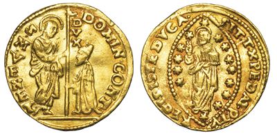 Venezia. Domenico Contarini (104° Doge: 1659-1675). Zecchino.