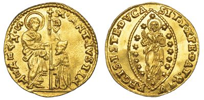 Venezia. Marc’antonio Giustinian (107° Doge: 1684-1688). Zecchino.