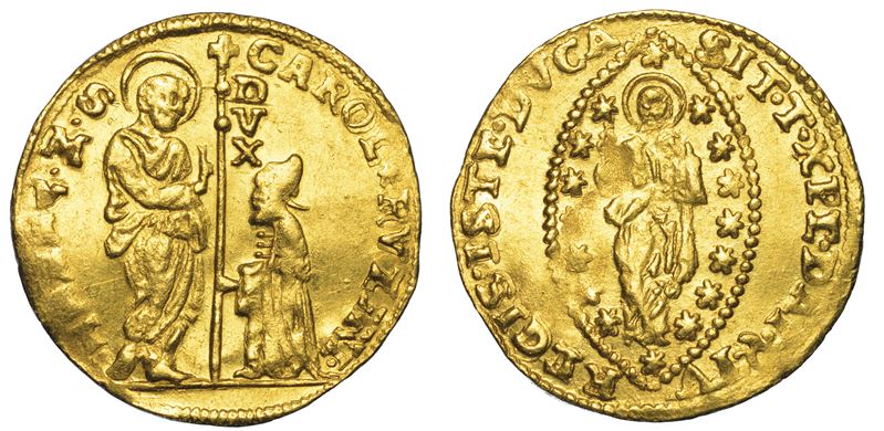 VENEZIA. CARLO RUZZINI (113° doge: 1732-1735). Zecchino.  - Asta Numismatica - I - Cambi Casa d'Aste
