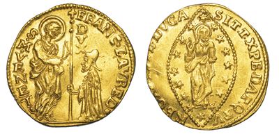 Venezia. Francesco Loredan (116° Doge: 1752-1762). Zecchino.