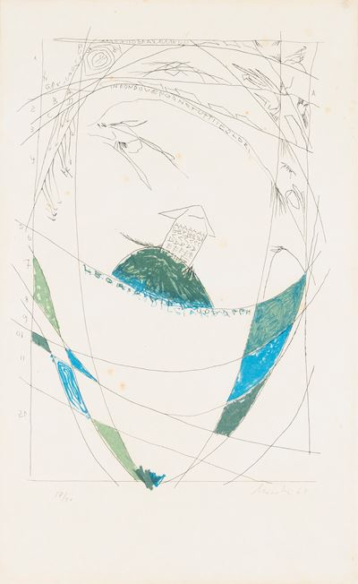 In fondo vengono tutti i colori, litografia, 1963