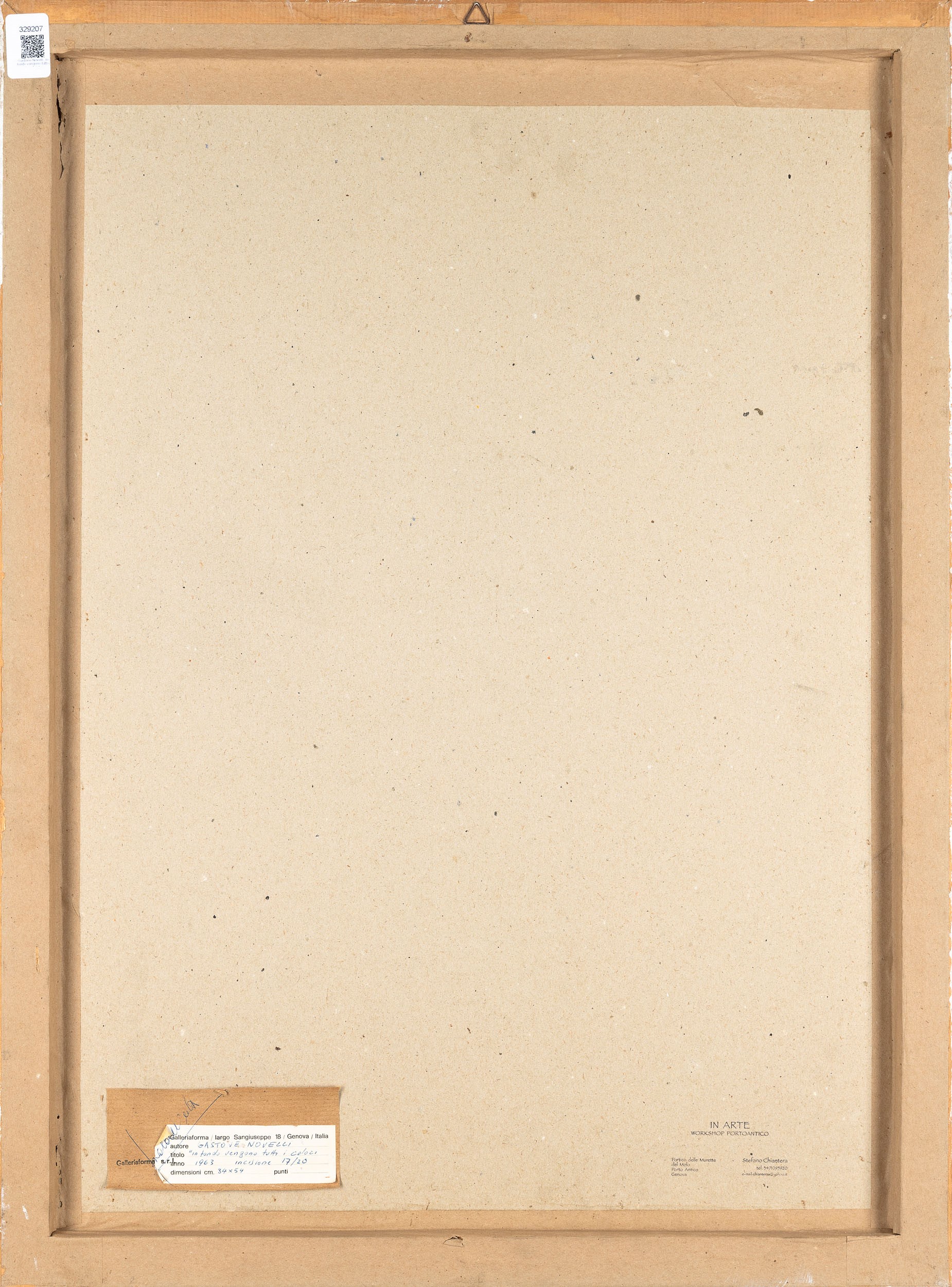 Gastone Novelli - In fondo vengono tutti i colori, litografia, 1963