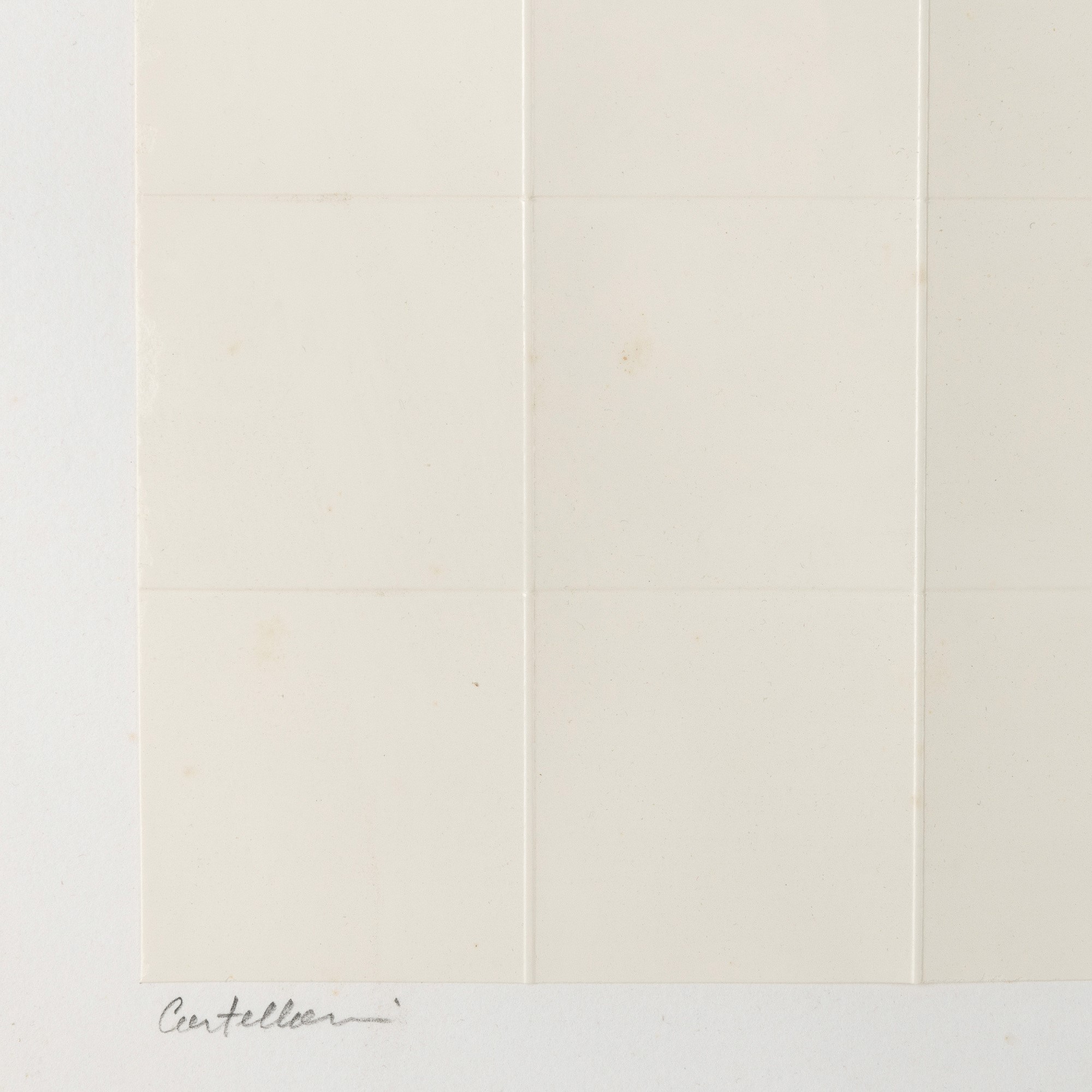 Enrico Castellani - Cordonatura