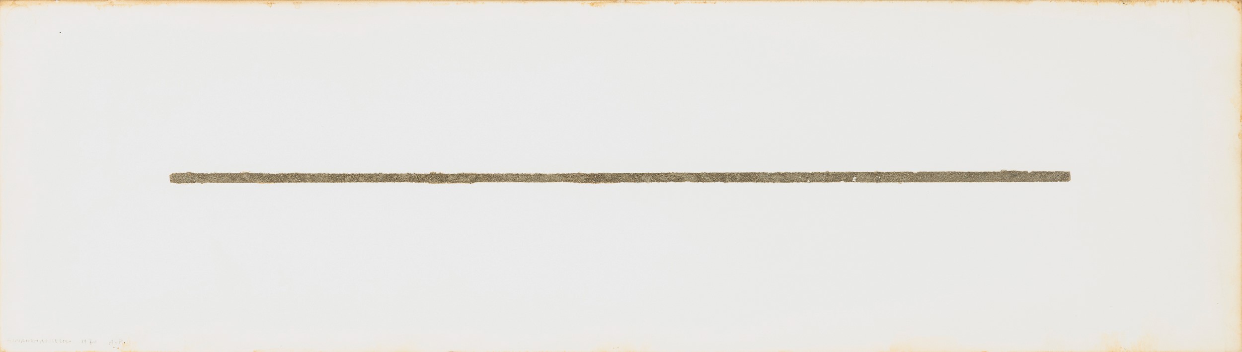Giovanni Anselmo - Linea Terra