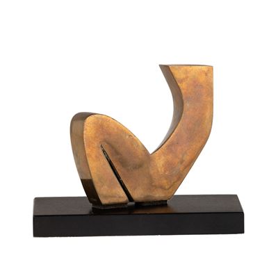Bagnante - scultura in bronzo dorato