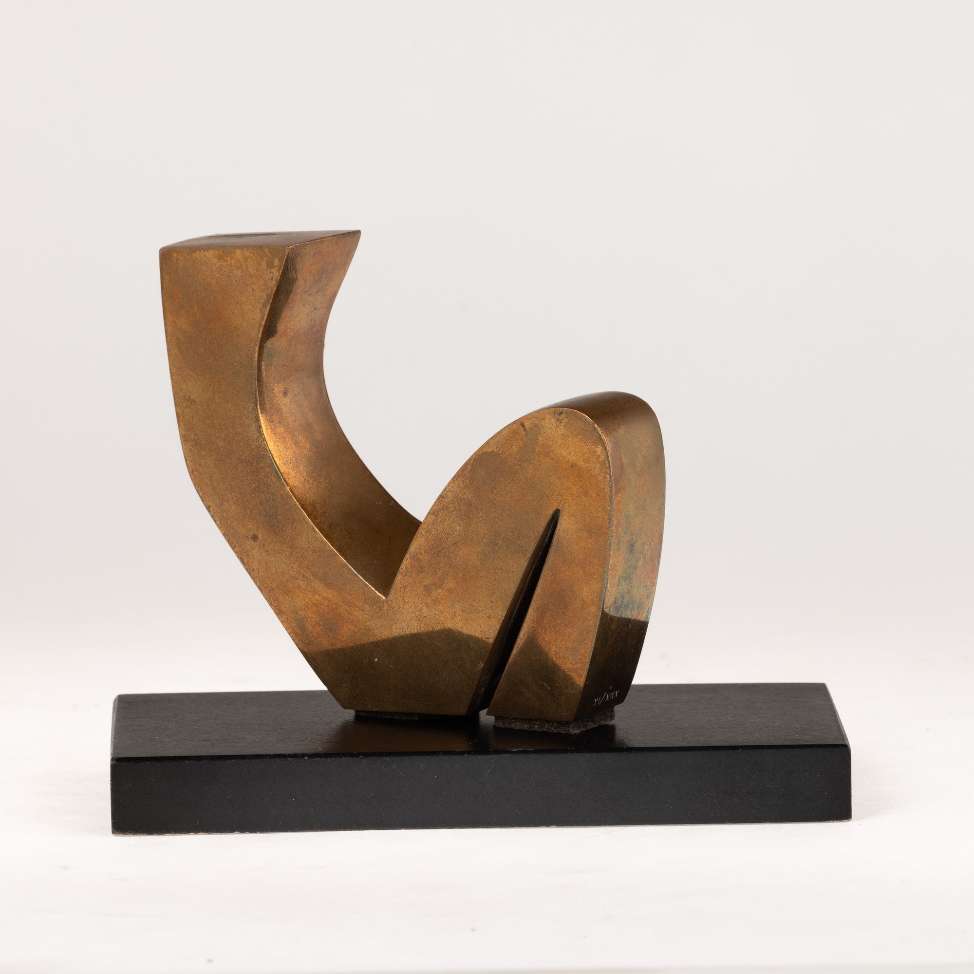 Alberto Viani - Bagnante - scultura in bronzo dorato