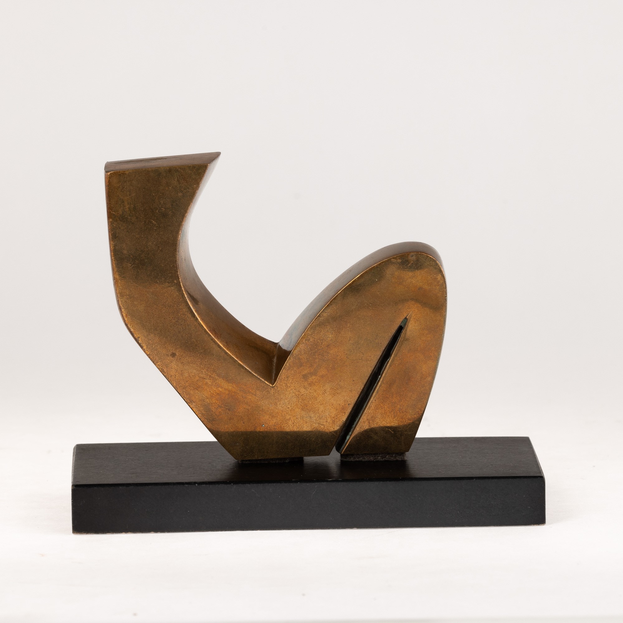 Alberto Viani - Bagnante - scultura in bronzo dorato