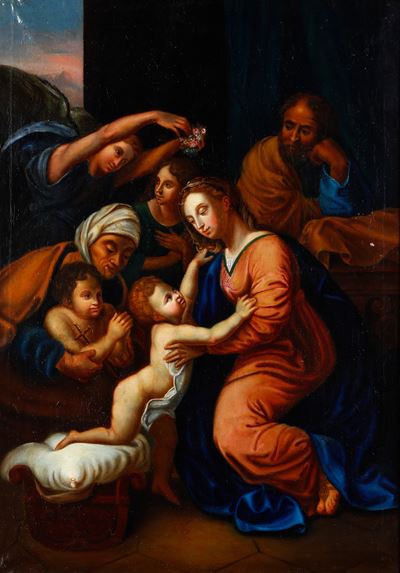 Sacra Famiglia con San Giovannino e Santa Elisabetta