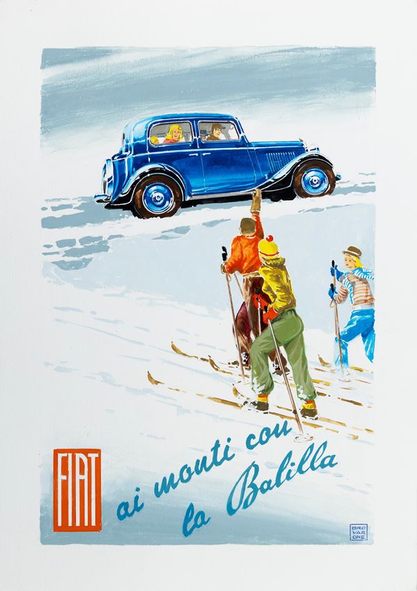 Fiat - Ai monti con la Balilla