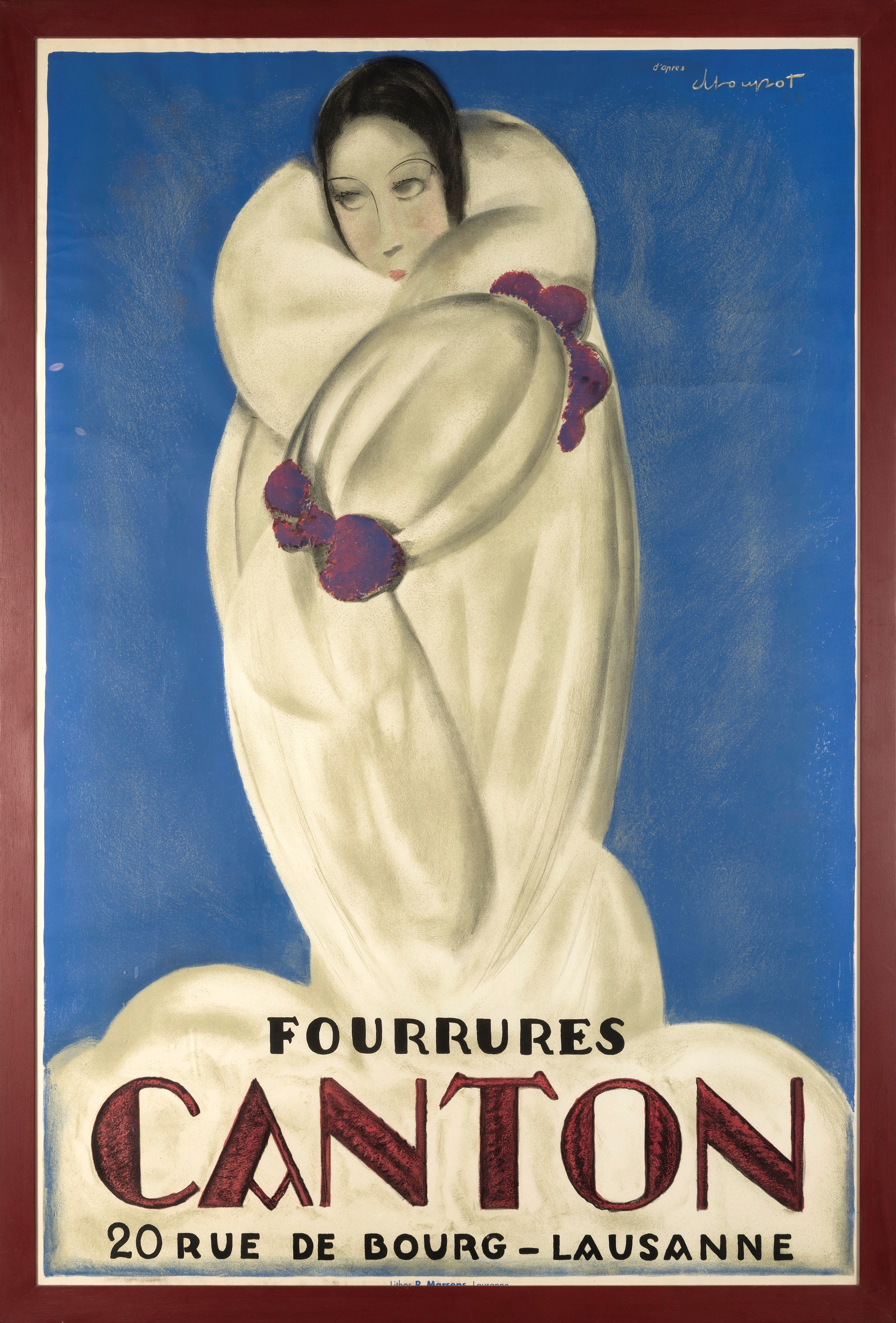 Charles Loupot - Fourrures Canton, 20 Rue De Bourg - Lausanne