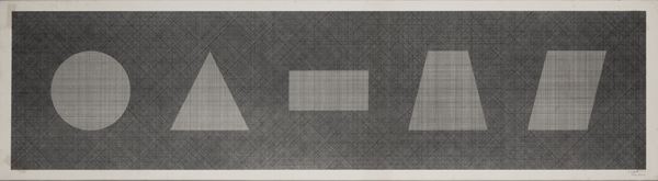 Sol Lewitt - Six Geometric Figures & All Their Combinations, Plate #61