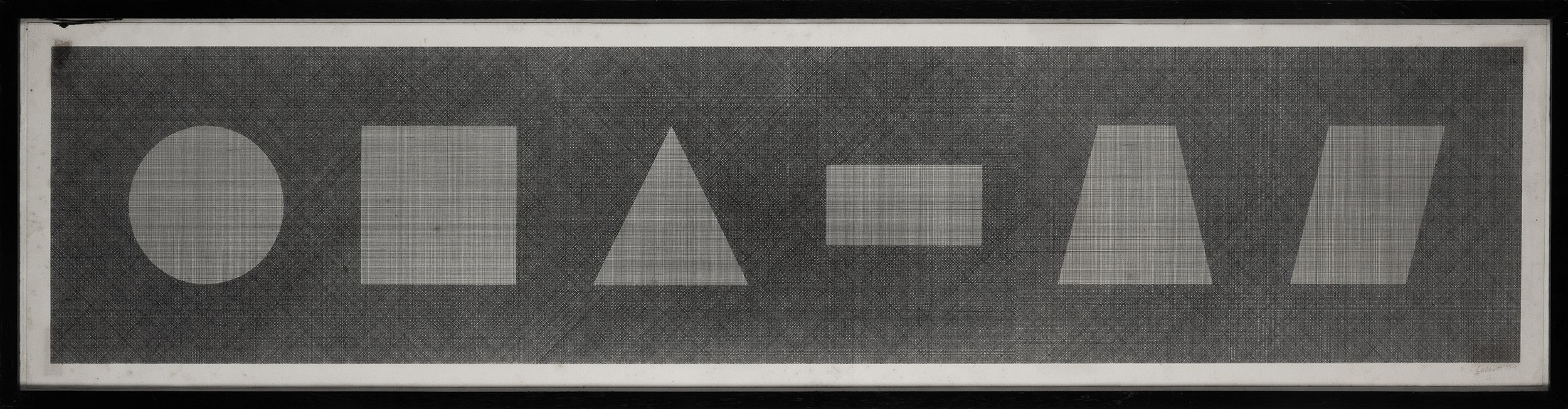Sol Lewitt - Six Geometric Figures & All Their Combinations, Plate #63