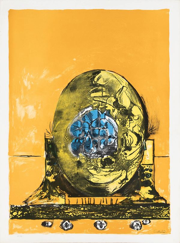 Graham Sutherland - Thorn tree; Thorn structure; Three-headed rock II;  Three-headed rock III; Standing rock form; Picton; Oval rock