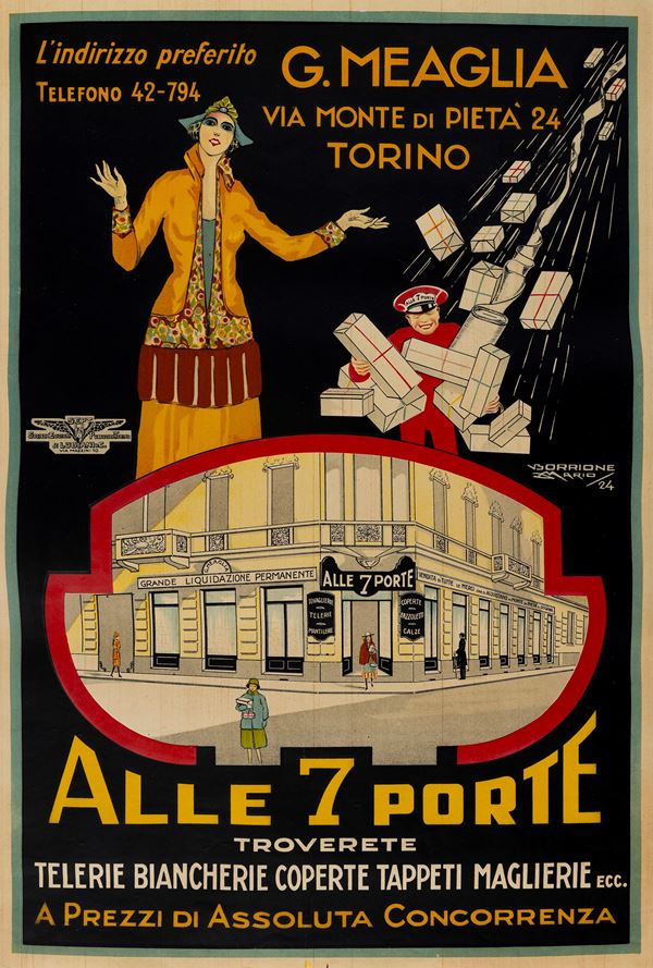 Mario Borlione - Alle 7 Porte. Telerie - Biancherie - Coperte - Tappeti - Coperte